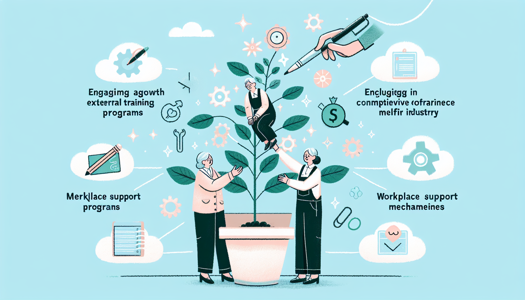 「成長と安心を約束：介護・福祉業界の充実サポート体制で実現するキャリアアップと働きやすさ」