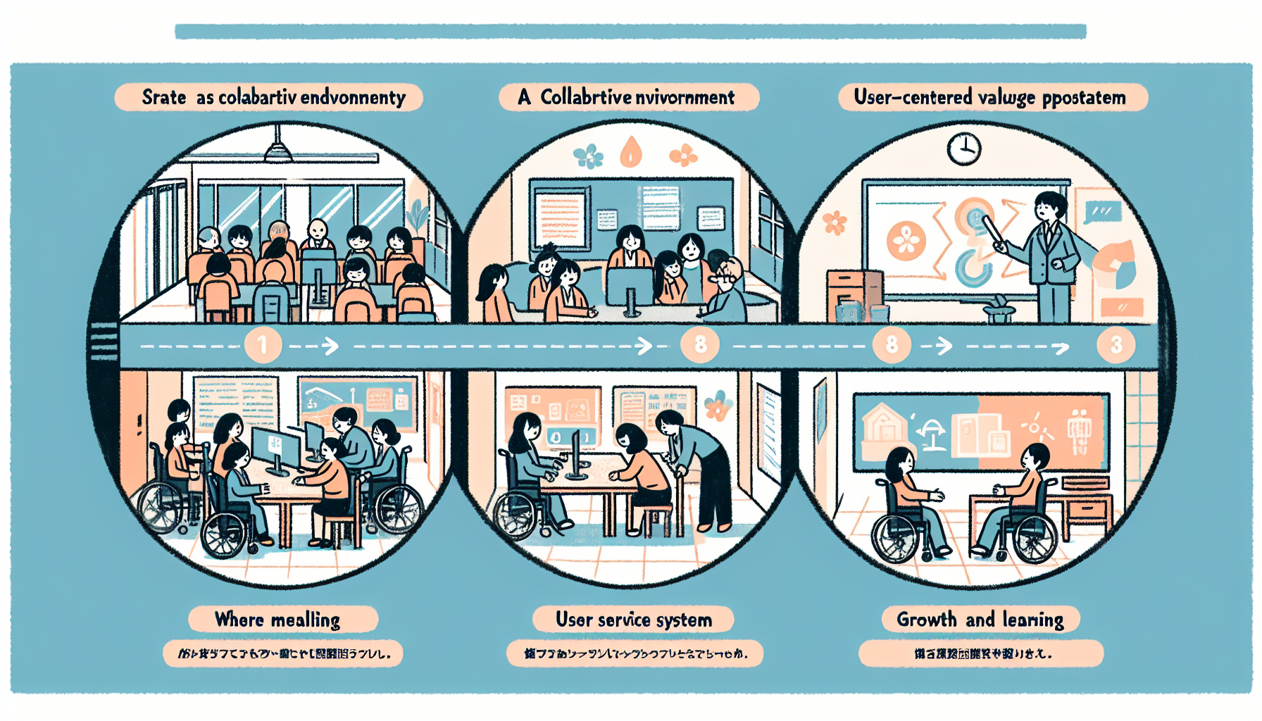 「障害者施設で働く魅力と課題：チームワーク、利用者中心の価値観、成長機会の3つのポイント」