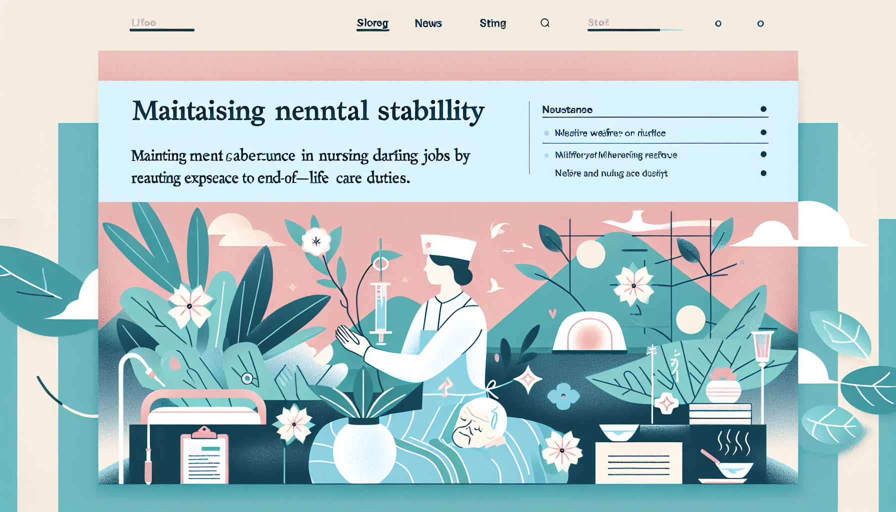 介護職の離職を防ぐ鍵は看取り業務の頻度｜心身の健康を守る職場選びの戦略